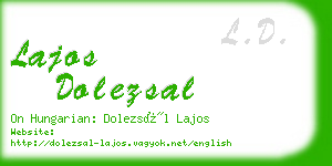 lajos dolezsal business card